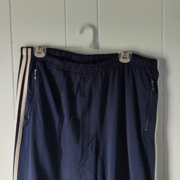 Navy Adidas 3 Stripe Loung Pants Sz XL - Picture 6 of 8